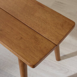Furniturebox Uk Lynton Solid Wood Walnut Effect Large Dining Bench - thumbnail 5