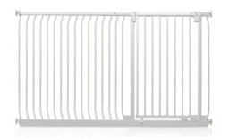 Safetots Extra Tall Elite Safety Gate, 171Cm - 180Cm, Matt White, Extra Tall 96.8Cm In Height, Pressure Fit Stair Gate - thumbnail 1
