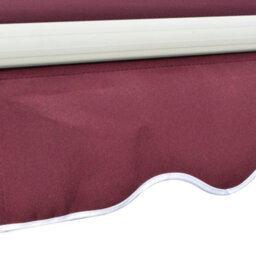 Outsunny Garden Sun Shade Canopy Retractable Awning, 3 X 2.5M, Wine Red - thumbnail 9