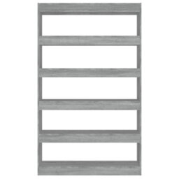 Berkfield Book Cabinet/room Divider Grey Sonoma 100X30X166 Cm - thumbnail 5