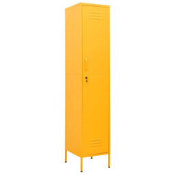 Vidaxl Locker Cabinet Mustard Yellow 35X46X180 Cm Steel - thumbnail 2
