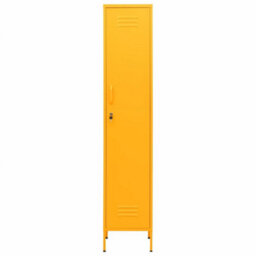 Vidaxl Locker Cabinet Mustard Yellow 35X46X180 Cm Steel - thumbnail 3