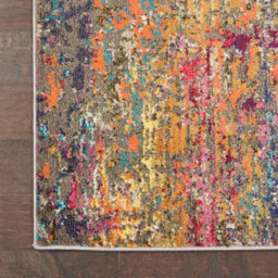 Modern Rug, Stain-Resistant Turkish Rug With 6mm Thick, Abstract Graphics Rug For Bedroom, & Dining Room-122Cm (Circle) - thumbnail 4