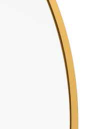 Mirroroutlet The Fenestra Gold Edged Circular Modern Garden Wall Mirror 110Cm Diameter - thumbnail 5