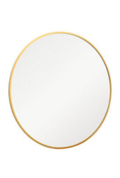 Mirroroutlet The Fenestra Gold Edged Circular Modern Garden Wall Mirror 110Cm Diameter - thumbnail 3