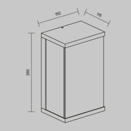 Luminosa Lighting Luminosa Baker Street Outdoor Modern Wall Lamp Black 3000K 420Lm Ip65 - thumbnail 3