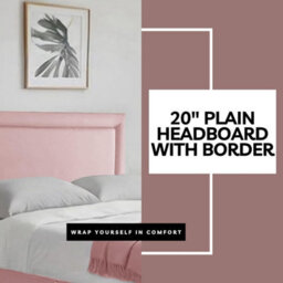 Pink Plush 3Ft Single Bed With Matttress  2 Storage Drawers And 20 Inch Plain Borderd Headboard - thumbnail 3