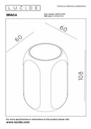 Lucide Braga - Wall Light - 1Xgu10 - Coffee - thumbnail 5