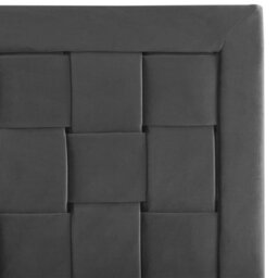 Beliani Bed Velvet Limoux 140 X 200 Cm (Eu Double) Black - thumbnail 7