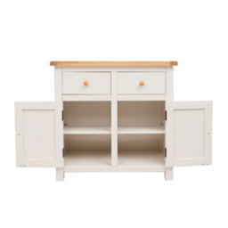 Cabinet Bits Maggiori Off White 2 Drawer 2 Door Sideboard Wood Knob - thumbnail 4