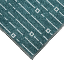 Jvl Savio Machine Washable Door Mat, 40 X 60 Cm, Teal - thumbnail 3