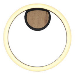 Luminosa Lighting Luminosa Beatrix Integrated Led Semi Flush Ceiling Light Matt Black Round Led 3000K - thumbnail 3