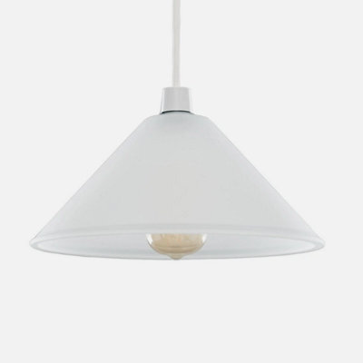 Ceiling Light Shade Modern Tapered Frosted Glass Pendant Lampshade Living Room - image 1