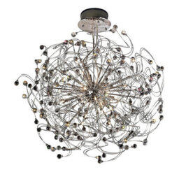 Luminosa Lighting Luminosa Messe Pendant 24 Light G4 Polished Chrome/crystal, Not Led/cfl Compatible Item Weight: 15.3Kg - thumbnail 1