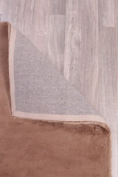 Faux Fur Beige Plain Shaggy Polyester Easy To Clean Rug For Living Room And Bedroom-150Cm X 200Cm - thumbnail 6