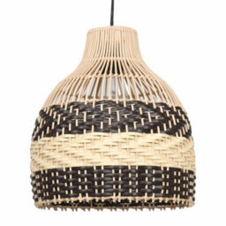 First Choice Lighting Set Of 2 Tanya Natural Rattan Mix Pendant Lightshades - thumbnail 2