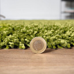 "Bravich Green Thick Shaggy Rug - California - 110X160Cm (3'7X5'4"")" - thumbnail 7