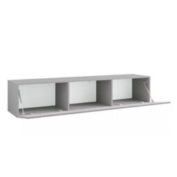 Heze Furniture Joyce Wall Mounted Tv Unit Modern Fluted Matt Finish 200Cm - Arctic Grey - thumbnail 4