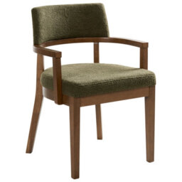 Beliani Set Of 2 Dining Chairs Dalbo Boucle Brown/ Green - thumbnail 5