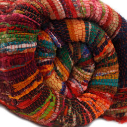 Red Luxury Rag Rug 150X90Cm - Cozy, Vibrant Home Decor - thumbnail 6