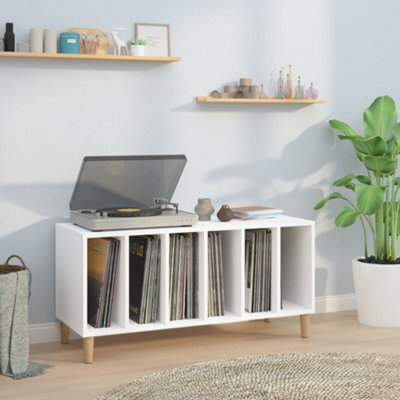 Berkfield Record Cabinet White 100X38X48 Cm Engineered Wood - image 1