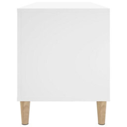 Berkfield Record Cabinet White 100X38X48 Cm Engineered Wood - thumbnail 6