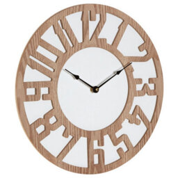 Orsina Vitus Carved Wood Wall Clock - thumbnail 2