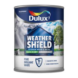 Dulux Weathershield White Metal & Wood Undercoat, 750Ml - thumbnail 2