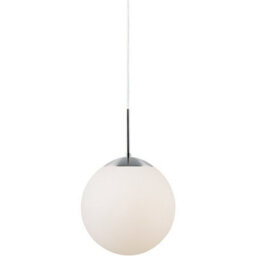 Nordlux Cafe Glass Pendant Light Hand Blown Glass White,mains - thumbnail 8