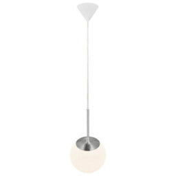 Nordlux Cafe Glass Pendant Light Hand Blown Glass White,mains - thumbnail 6