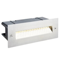Luminosa Lighting Luminosa Seina Integrated Led Outdoor Recessed Light Marine Grade Brushed Stainless Steel, Frosted Ip44
