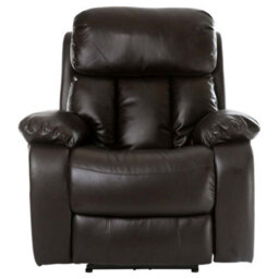 More4Homes Chester Electric Bonded Leather Automatic Recliner Armchair Sofa Home Lounge Chair (Brown) - thumbnail 3