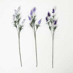 Homescapes Set Of 3 Artificial Purple Handcrafted Lavander Spray Single Stems, 68 Cm - thumbnail 3