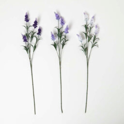 Homescapes Set Of 3 Artificial Purple Handcrafted Lavander Spray Single Stems, 68 Cm - thumbnail 2