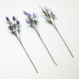 Homescapes Set Of 3 Artificial Purple Handcrafted Lavander Spray Single Stems, 68 Cm - thumbnail 1