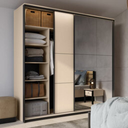 Arte Elegant Enna 1 Sliding Door Wardrobe 2200mm X 2210mm X 680mm - Luxurious Storage Solution - thumbnail 5