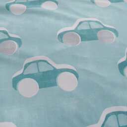 Bedlam Cool Cars 100% Cotton Reversible Duck Egg Duvet Cover Set - thumbnail 3