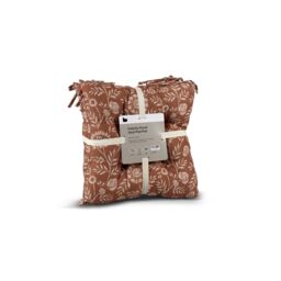 B Essentials Felicity Terra Cotta Floral Outdoor Square Seat Pad, Pair (L)43Cm X (W)43Cm - thumbnail 3