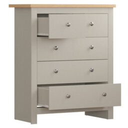 Lassic Vida Designs Arlington Grey 3+2 Drawer Chest (H)950mm (W)790mm (D)395mm - thumbnail 8
