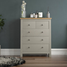 Lassic Vida Designs Arlington Grey 3+2 Drawer Chest (H)950mm (W)790mm (D)395mm - thumbnail 3