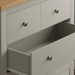 Lassic Vida Designs Arlington Grey 3+2 Drawer Chest (H)950mm (W)790mm (D)395mm - thumbnail 6