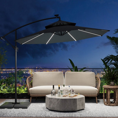 Breeins Outdoor Garden Patio Umbrellas Rectangular Parasol For Backyard And Pool With Base 2.5M H - image 1