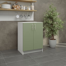 Jd Greta Kitchen Base Unit 600mm Storage Cabinet With Door Shelf 60Cm - Sage Green Matt - thumbnail 2
