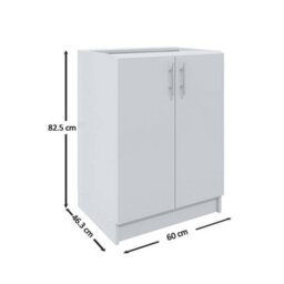 Jd Greta Kitchen Base Unit 600mm Storage Cabinet With Door Shelf 60Cm - Sage Green Matt - thumbnail 4