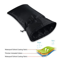 Outdoor Faucet Cover Socks For Winter Frost Protection, 19 L X 8.26 W. Large Covers. - thumbnail 2