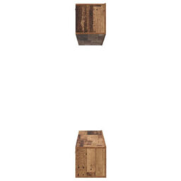 Berkfield Modern Tv Cabinet Set 5 Pcs Old Wood Standard Medium Engineered Wood - thumbnail 8