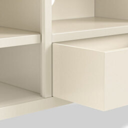 Farro Xl Cream 150Cm Tv Unit - Fully Assembled - Painted With Oak Top By Roseland Furniture - thumbnail 6
