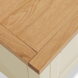Farro Xl Cream 150Cm Tv Unit - Fully Assembled - Painted With Oak Top By Roseland Furniture - thumbnail 5