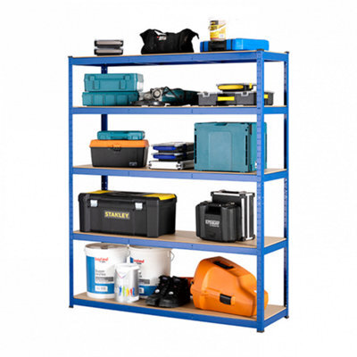 Garage Shelving Units / Racking 5 Levels 1800mm H X 1500mm W X 450mm D - image 1