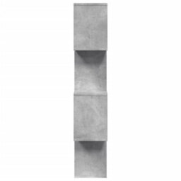 Berkfield Room Divider Bookcase 4-Tier Concrete Grey 70X24X129 Cm Engineered Wood - thumbnail 6